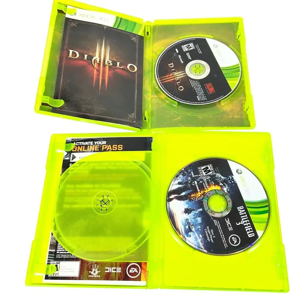 Xbox 360 Game Lot Bundle 10 Games GTA V Call of Duty Black Ops Diablo 3